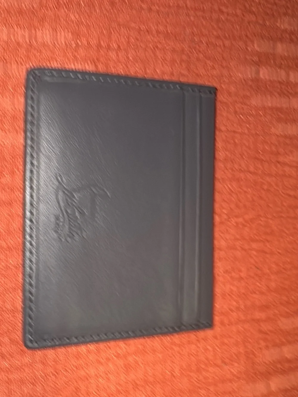 Christian Louboutin Gray Textured Card Holder